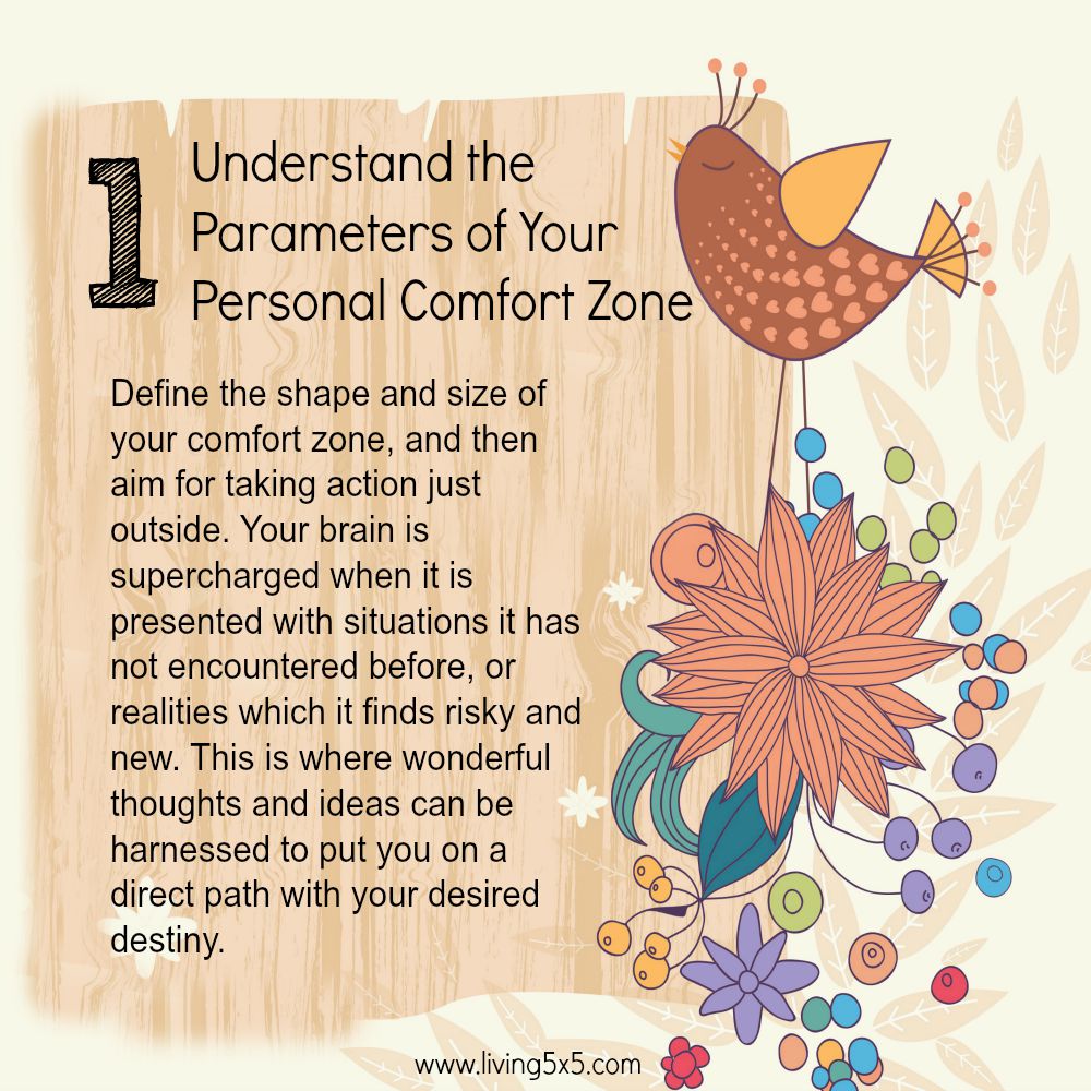 21 Ways To Step Outside Of Your Comfort Zone: #1 Read more on how to understand the parameters of your comfort zone.