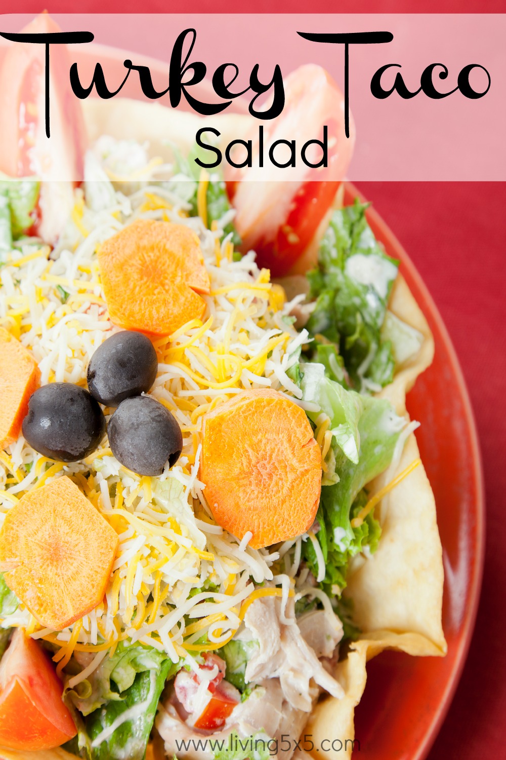 Enjoy this easy turkey taco salad recipe! Make more by doubling the recipe. 