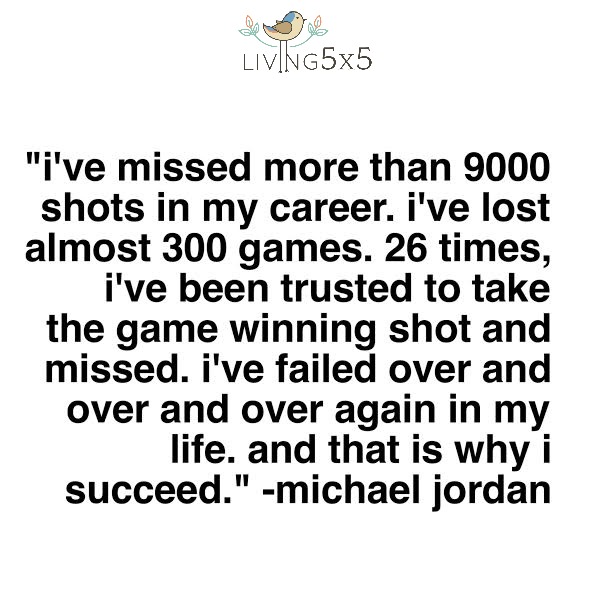 Why Failure Can Be Your Success - This quote by Michael Jordan sums it all up! 