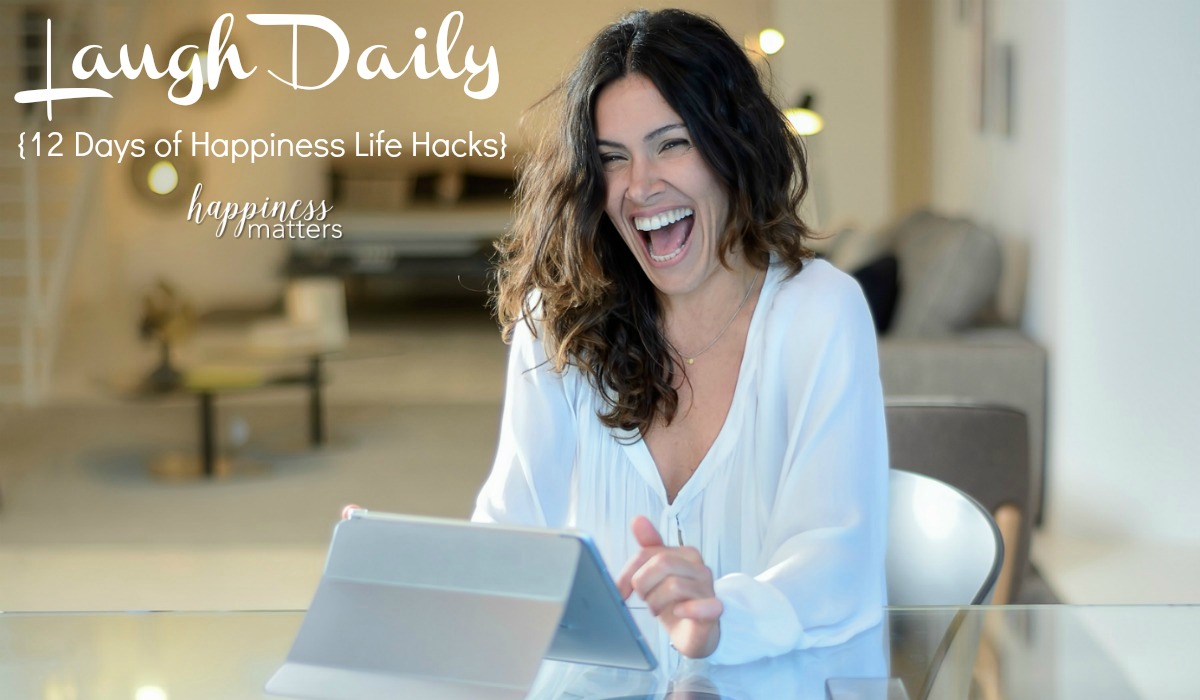 Laughter is contagious and invigorating. Laughter has the ability to heal any worry and shrink away a bad day. Here's how to laugh daily and increase your happiness!
