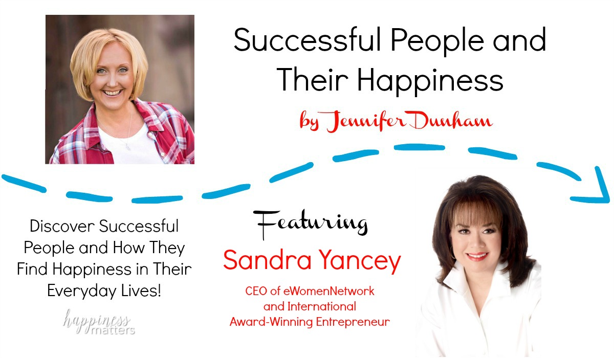 There's enough happiness for everyone in the world! We're taking a look at another influential happiness leader with the very talented Sandra Yancey!