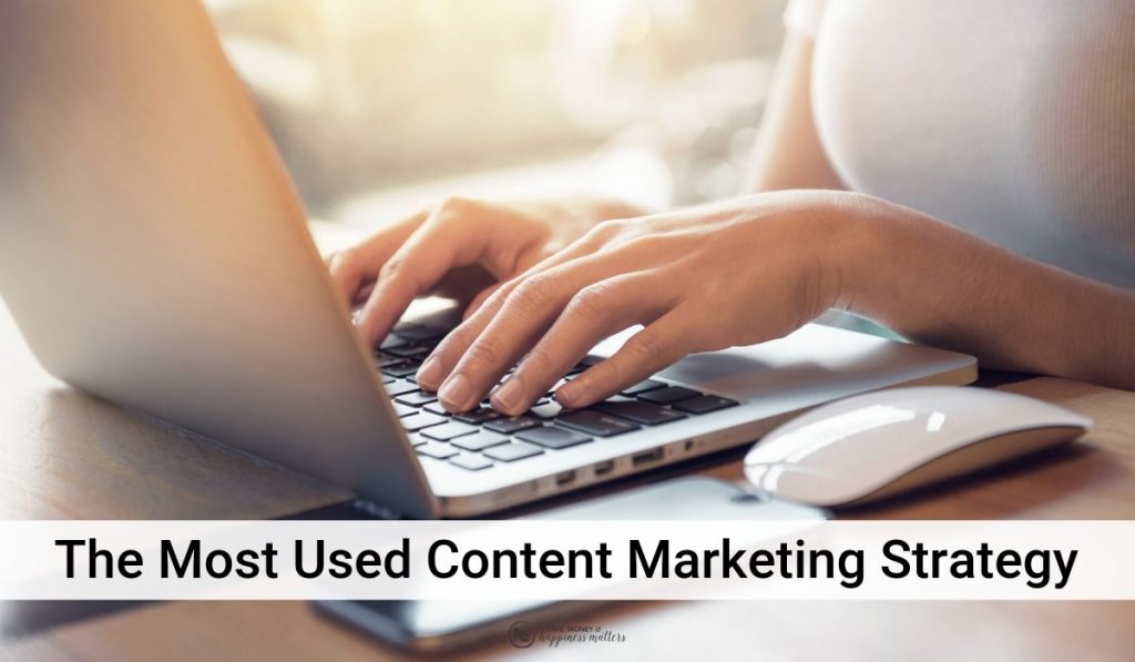 most used content strategy
